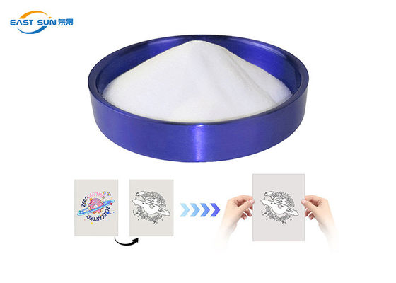 سعر جيد 80-200 ميكرون 1 كجم DTF أبيض غراء PU رفيع مسحوق 20 كجم مسحوق ضغط ساخن الانترنت