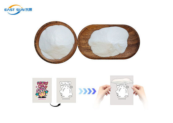 سعر جيد مسحوق لاصق TPU أبيض ممتاز لـ DTF مرونة فائقة حجم الحبيبات 80-170 ميكرومتر لطباعة نقل DTF الانترنت